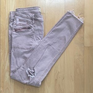 Pink Hollister Ripped Jeans